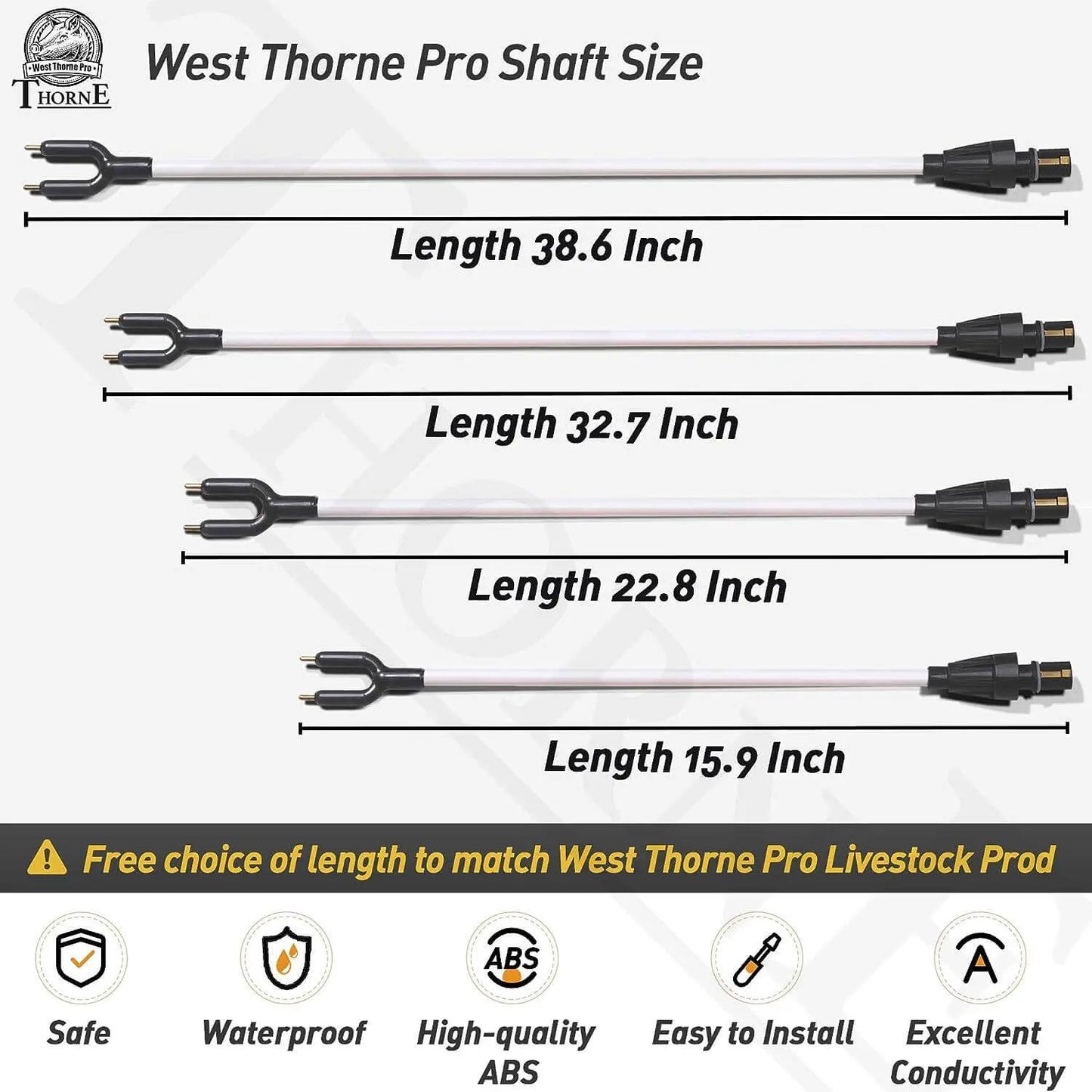 West Thorne Pro Livestock Prod Replacement Shaft - westthornepro